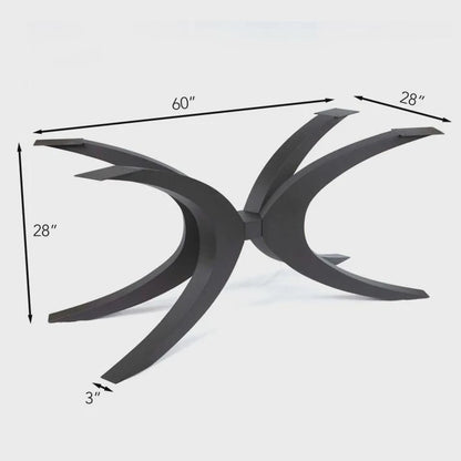 Flowy Butterfly Shaped Dining Table Legs, #ST3010