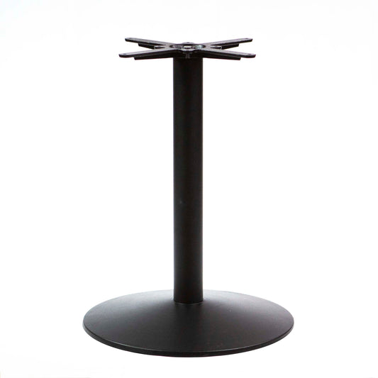 cast iron bistro table base, round pedestal-shaped design
