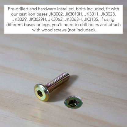 30 x 30" Solid Pine Restaurant Cafe Table Top, Dark Walnut Color #KD3030-WN