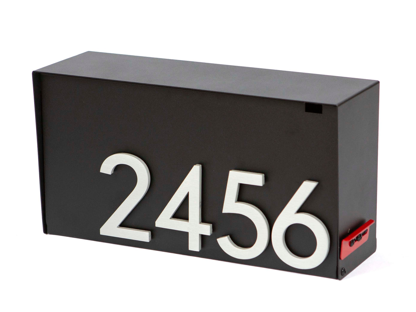 Modern wall mounted mailbox HC400 with house numbers