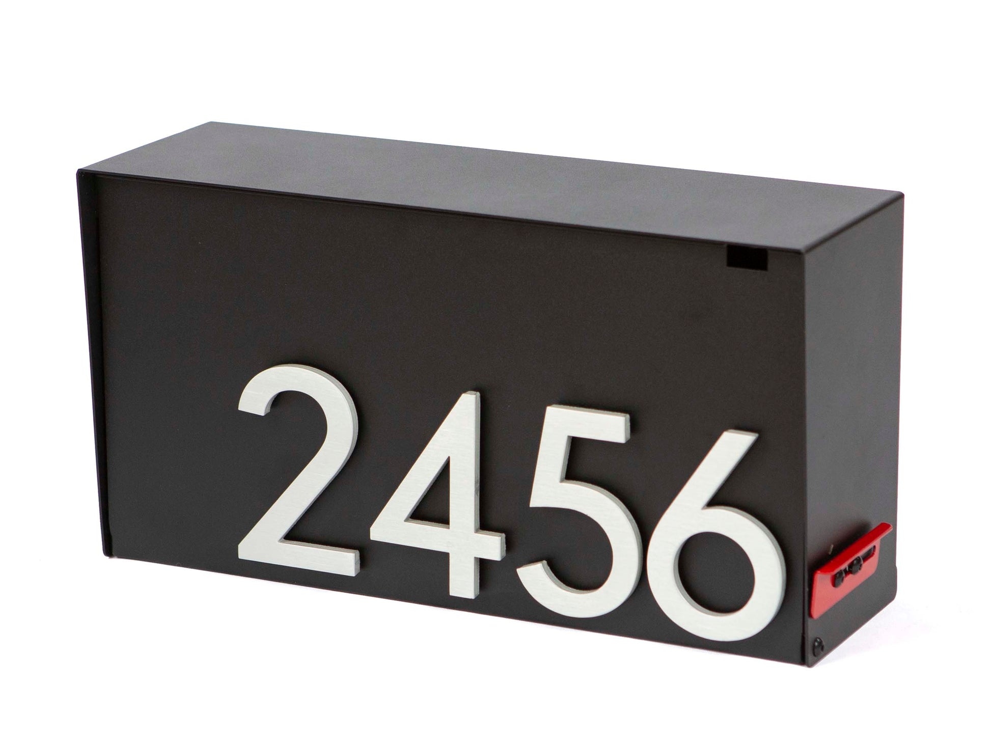 Modern wall mounted mailbox HC400 with house numbers